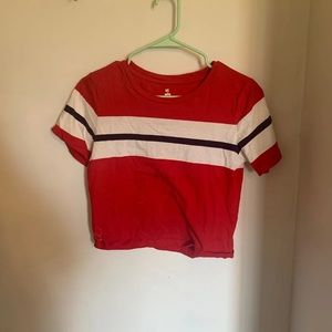 Red striped t-shirt